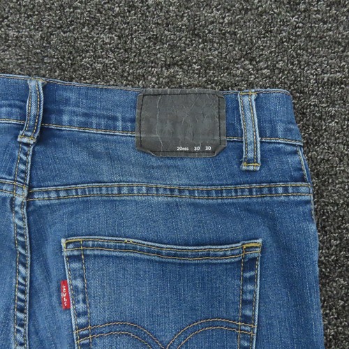 Levis 511 Jeans Boys Size 20 Blue Straight Leg Slim Fit Performance Casual Youth - Picture 7 of 10