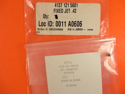 Stihl Carb. 0.42 Fixed Jet, MS170, MS180, MS210, 017, 018 +more, 4137-121-5601