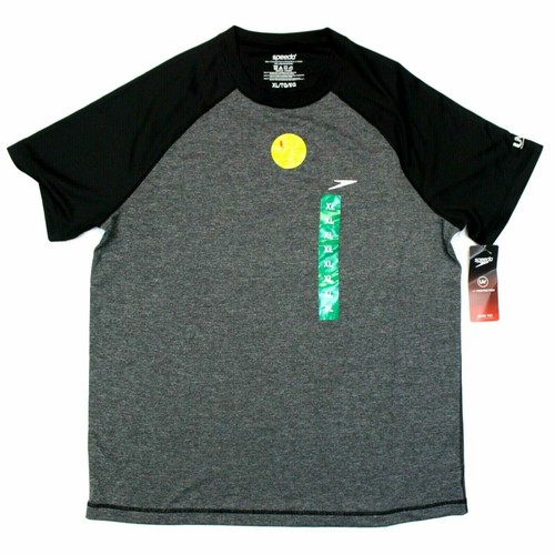 Speedo Men's UPF 50 Short Sleeve Rashguard Swim Tee - Picture 10 of 39