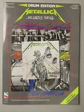 Metallica ...And Justice for All Drum Percussion Book Sheet Music NEW 002503504