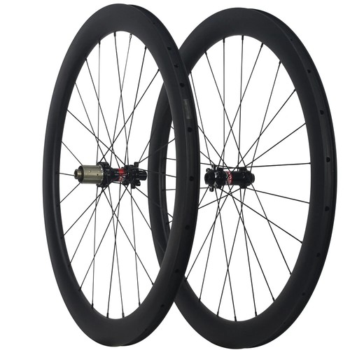 700c Carbon Road Bike Disc Wheelset Depth 38mm 45mm 50mm Width 25mm Tubeless - Afbeelding 1 van 19