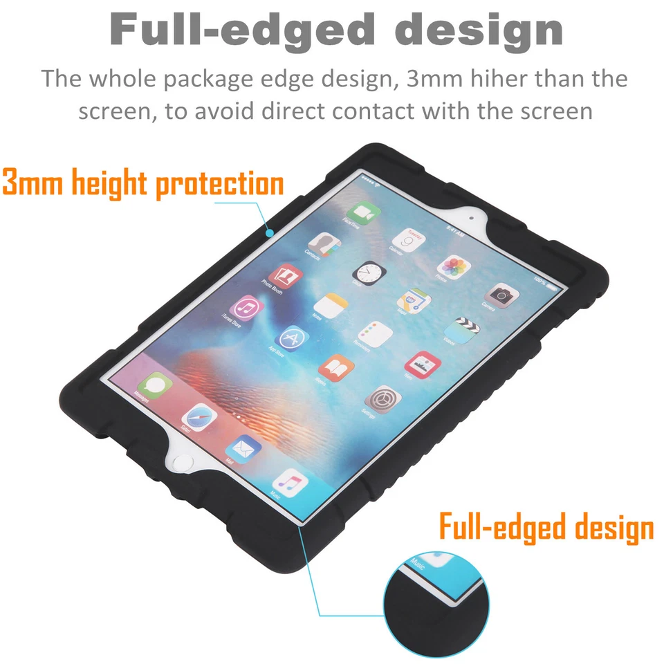 For iPad 6th Generation 9.7 2018 Shockproof Slim Soft Case+Screen Protector Film - Image 4 of 4