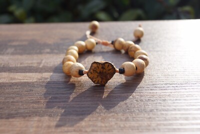 Ayahuasca Bracelet With Palo Santo, Good Luck Bracelet From Peru Jungle