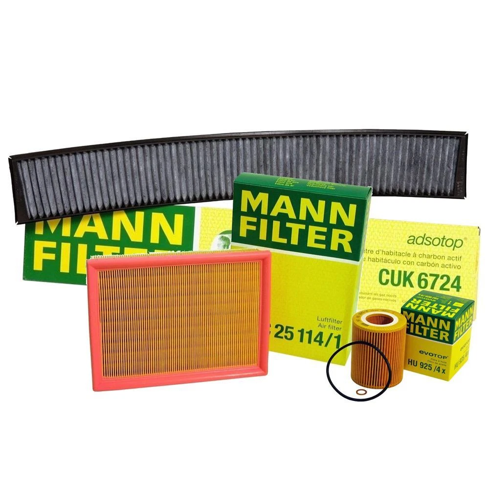 Mann Oil Air Carbon Cabin Filter Service Kit For BMW E36 E46 E83 3 Series