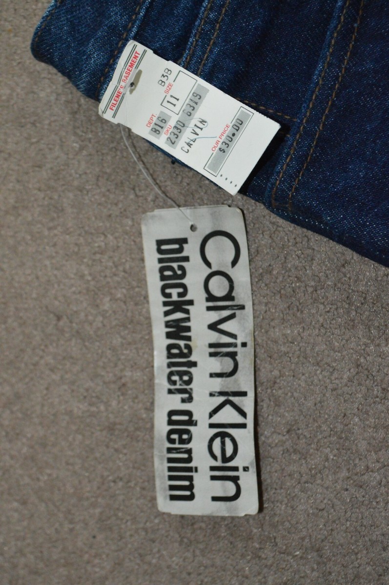NWT Vintage Calvin Klein Super Hi-Rise Indigo Mom Jeans 11/12 Blackwater Denim View 4