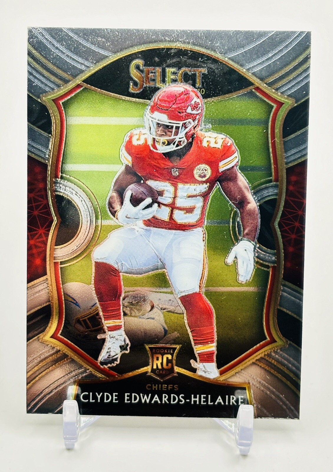 2020 Panini Select Clyde Edwards-Helaire Concourse RC Rookie #54 KC Chiefs Base