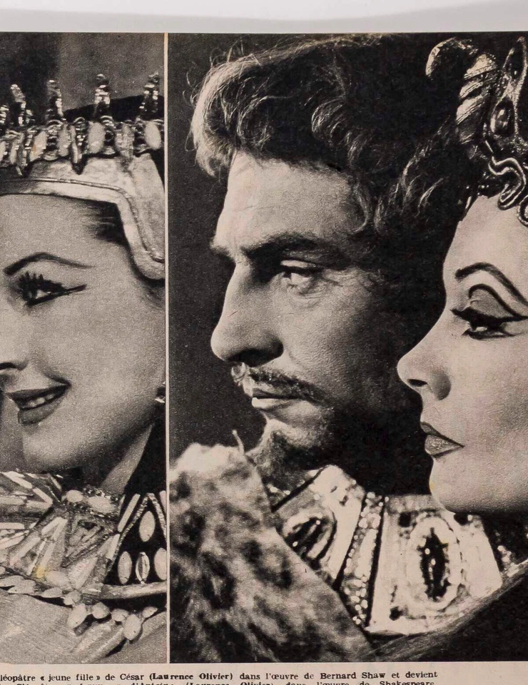 DORIAN & VIVIEN LEIGH Laurence Olivier MALAYSIA Elle France magazine FATH 1950s - Image 2 of 4