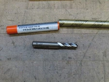 Brubaker 5/16" cut Ball nose end mill HSS 4FL 5/16"x3/8"x1"x2-3/4"