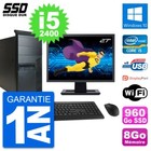 PC tour LENOVO M91p Bildschirm 27 " Intel i5-2400 RAM 8Go SSD 960Go Windows 10