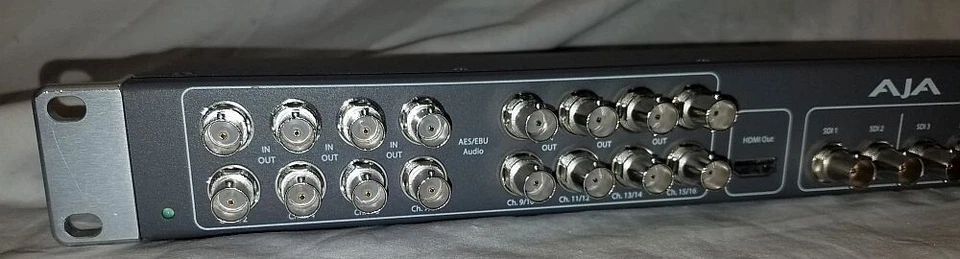 AJA Video Systems K3G-Box External Video Editing Breakout Box Used NO AC ADAP - Image 2 of 4