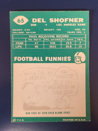 Tarjetas de fútbol americano Topps 1960 completan tu conjunto que elijas elegir cada una #1 - 132 - Imagen 107 de 229