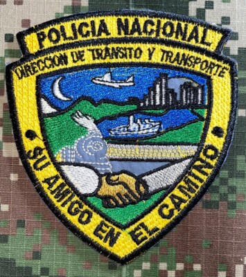 Colombia Policia Nacional Su Amigo en el Camino Patch Sew-On New A937