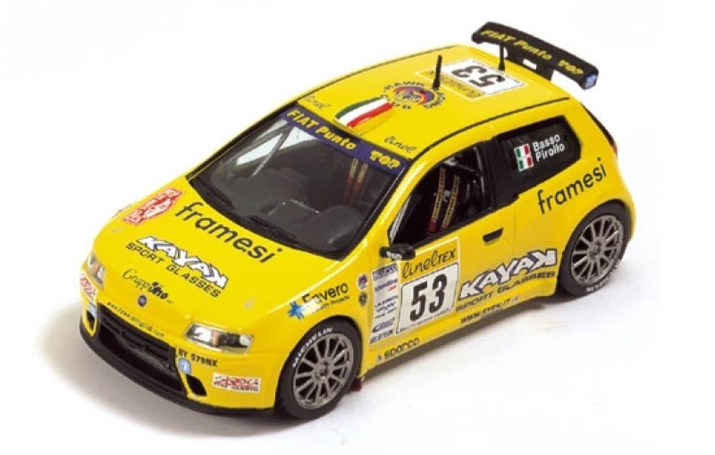Die Cast 1/43  Fiat 124 Abarth #2 R. Pinto / A. Bagi Rallye Portugal
