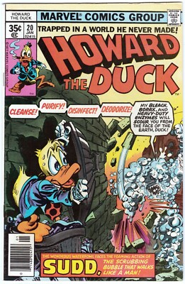 Howard The Duck #20 January 1978 Marvel Vs. SUDD Scrubba Dub Death Doctor Bong