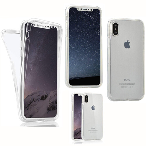   360° Full Body Protection Gel Silicone Case TPU Cover For Apple iPhone X  - Afbeelding 1 van 5