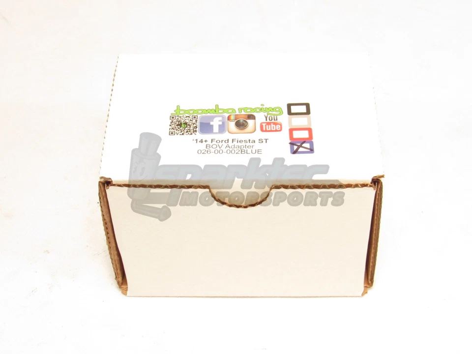 Adaptador de válvula de soplado Boomba Turbo BOV azul 14-18 Ford Fiesta ST 1,6 L EcoBoost Foto 2 de 4