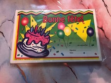 Carlex, Inc. Bonne Fete Birthday Certificates 36 count 2602 - French Class