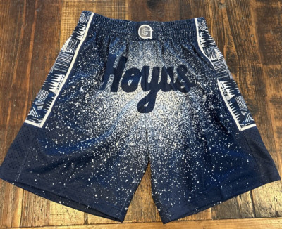 Georgetown Hoyas NCAA Mitchell & Ness Spray Paint Swingman Short 1996 Men Sizes