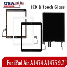 For iPad Air A1474 A1475 A1476 LCD Display / Touch Screen Digitizer w/Button LOT