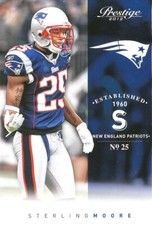 PRESTIGE Sterling Moore RC COWBOYS BUCS SAINTS AAF-HOTSHOTS SMU Mustangs