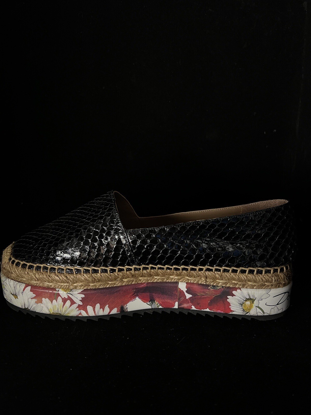 dolce and gabbana python espadrilles 38 - image 2