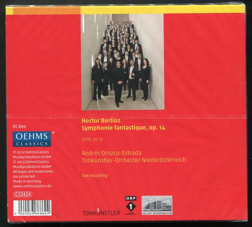 Hector Berlioz: Symphonie Fantastique (Andrés Orozco-Estrada) CD - SEALED - Imagem 2 de 2