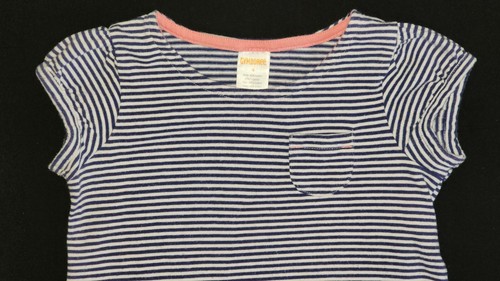 Gymboree Girl Striped Circles Blue/Pink Sleeveless Dress Size 4 - Picture 4 of 6