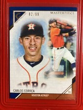 CARLOS CORREA  2017 Topps Gallery MASTERPIECE BLUE #MP-3   /99 !!!  Astros