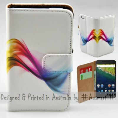 For Google Series - Colour Spectrum Theme Print Wallet Mobile Phone Case Cover