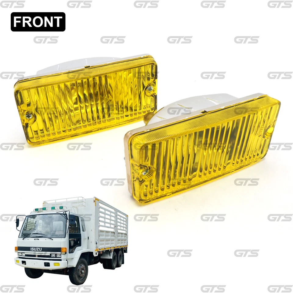 For Isuzu Rocky FSR FTR 175 195 1984 - 95 Front Bumper Lamp Lights LH RH Pair Foto 2 de 4