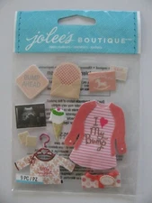 Jolee's Boutique Dimensional Stickers BABY GIRL PREGNANCY NOS