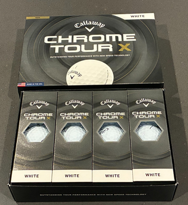 Callloway Chrome Tour X - One Dozen White Brand New Golf Balls | eBay