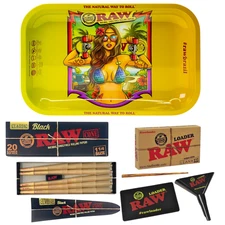 RAW Brazil Girl Tray Black Cones 1 1/4 20 Ct  RAW Cone Loader – Official RAW