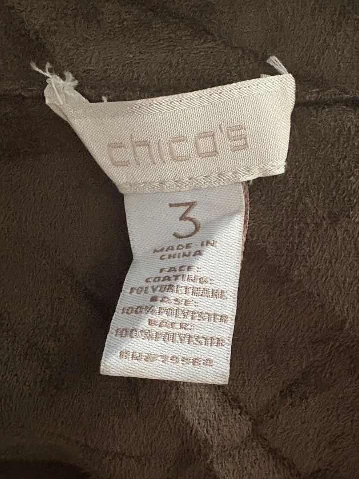 Chico's Metallic Snake Print Waterfall Jacket – Size 3 (Equivalent to XL/16-18) - Image 3 of 4