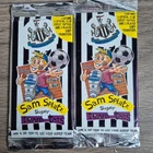 Vintage Newcastle United Sam Splatz Super Team Tats & Card 2 Sealed Packs 1998