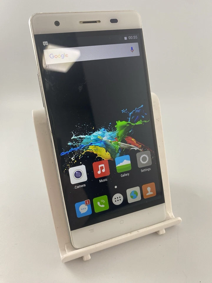 Cubot X16 S White Unlocked 16GB 5.0" 13MP 3GB Android Smartphone Cracked Back - Image 2 of 4