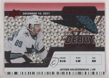 2022 Credentials Debut Ticket Access Horizontal Red /299 Jayden Halbgewachs 1aq9