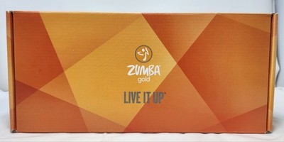 Zumba Gold Live It Up DVD Set with Toning Sticks   New in Box