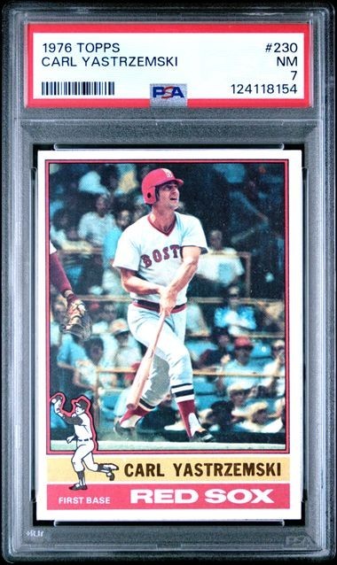 PSA 7 1976 TOPPS 230 CARL YASTRZEMSKI