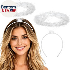 Angel Headband Feather Halo Headband Halloween Cosplay Accessories