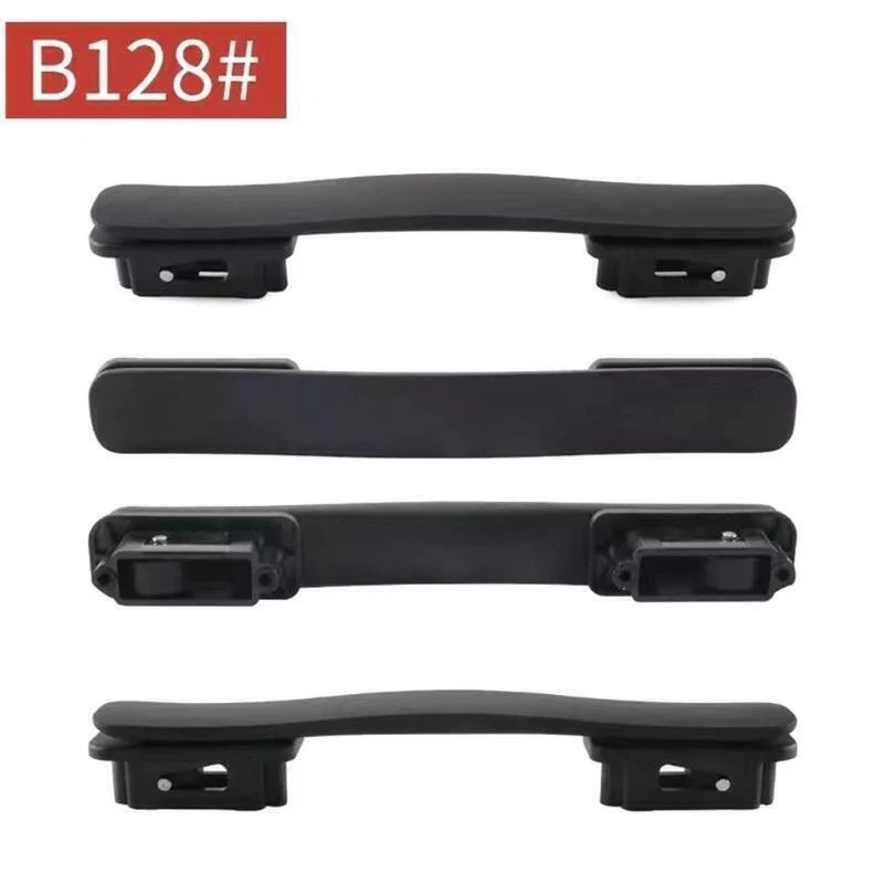 Maniglia Ricambio Per Valigia Con Cinghia – Kit Grip 6.1 Pollici Con Viti E Cacciavite, Colore Nero E Argento, Per Bagagli E Box