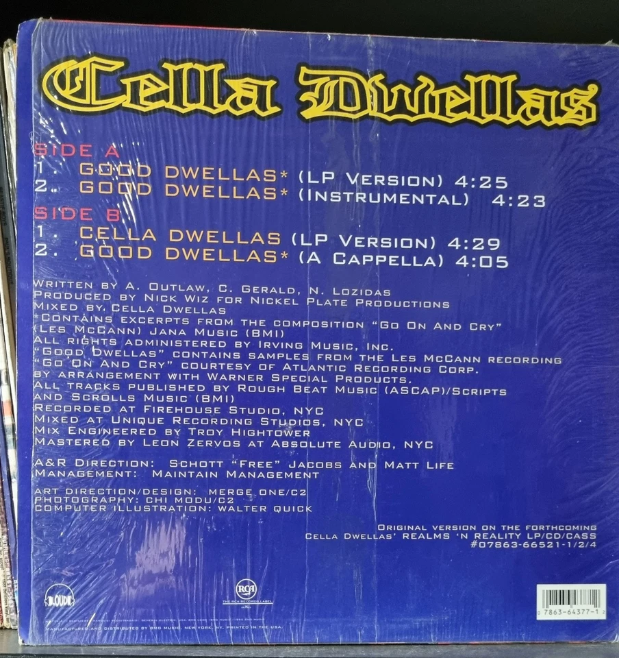 Cella Dwellas – Good Dwellas (Loud Records) 1995 Import Vinyl 12" - Image 3 of 3