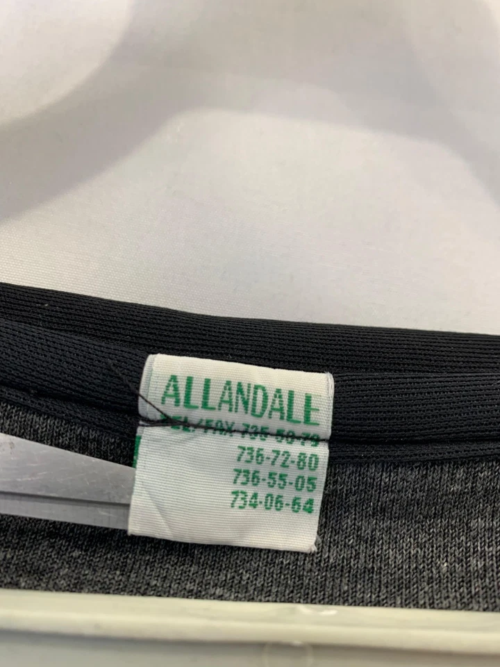 Винтажный Германии Track куртка ретро вентилятор стиль белый черный красный желтый мужской L #67 - Изображение 3 из 4