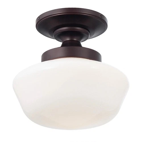 Minka Lavery 2257-576 1 Light 14.5"H Semi-Flush Ceiling Fixture-Brushed Bronze - Picture 1 of 9