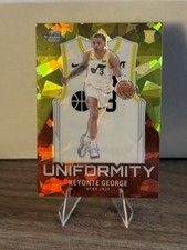 2023-24 Panini Optic Uniformity Keyonte George Cracked Ice Prizm 163/175 (RC)