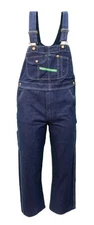 NWT Key Bib Overalls Men 42x34 Style 272 Blue Dark Wash