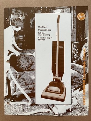 Vintage HOOVER CO N. Canton OH Brochure Pamphlet Vacuum Cleaner