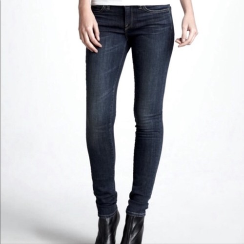 Vince Jeans 5 Pkt Pocket Dunkelblau Rinse Wash Damen Gr. 27 - Bild 2 von 9