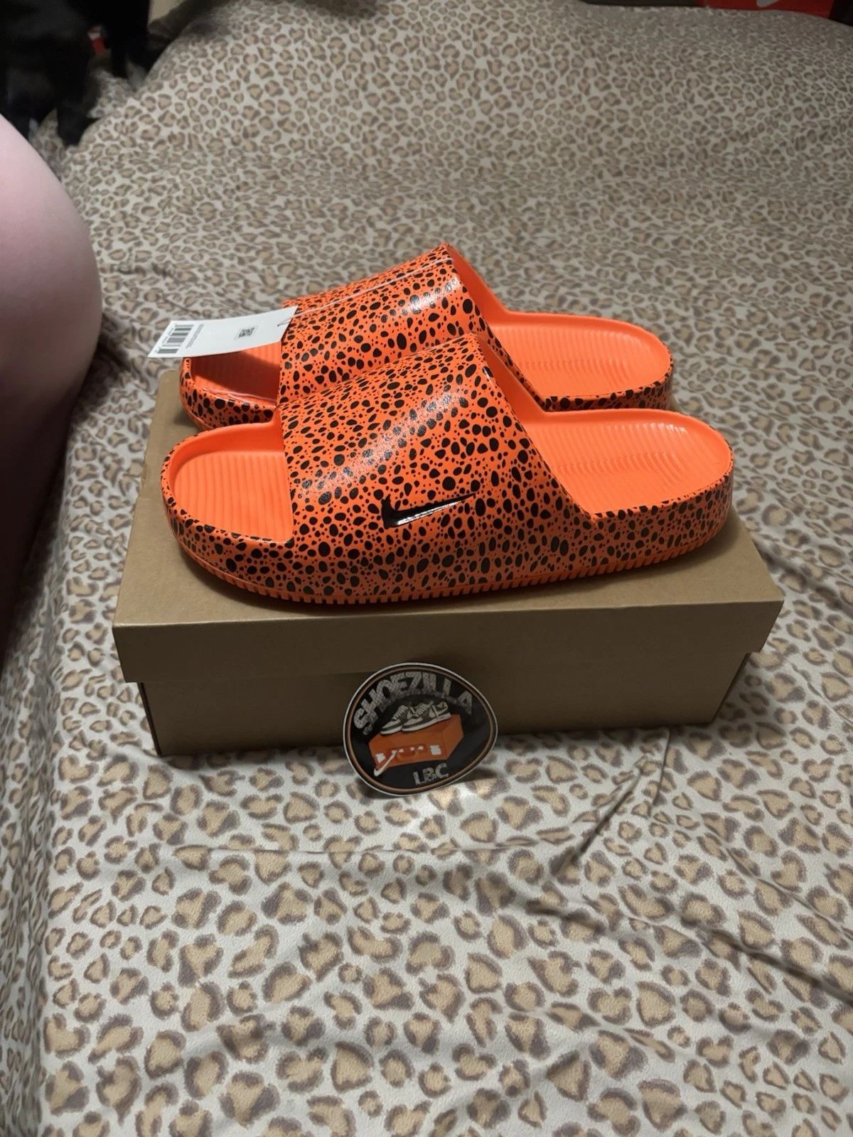 Nike Calm Slide Print Ns Electric Pack Olympic Safari arancione taglia 14 [HF1067 800]