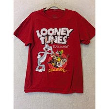 Looney Tunes Women's Size M Red Bugs Bunny Graphic T-Shirt